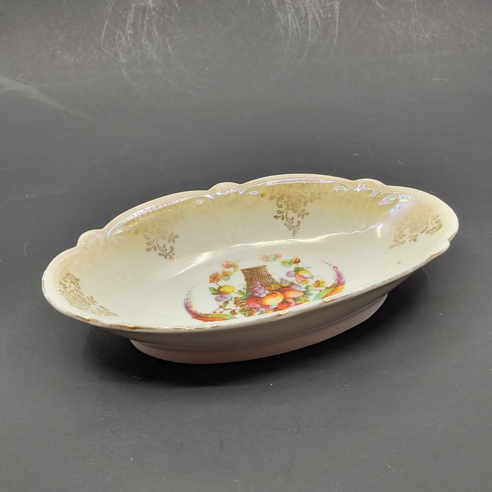 Vintage Pheasant & Fruit Pattern Dish Relish Nut Candy Schumann Arzberg Bavaria